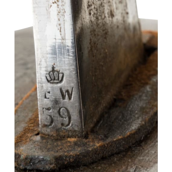 Preu&szlig;ischer Enters&auml;bel M 1852, Kammerst&uuml;ck mit Nr. &bdquo;345&ldquo;