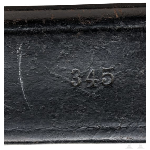 Preu&szlig;ischer Enters&auml;bel M 1852, Kammerst&uuml;ck mit Nr. &bdquo;345&ldquo;