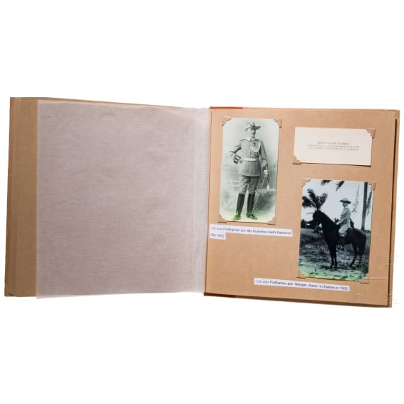 Oberleutnant Johannes Abel - seltenes Fotoalbum Deutsch-Ostafrika, datiert 1902