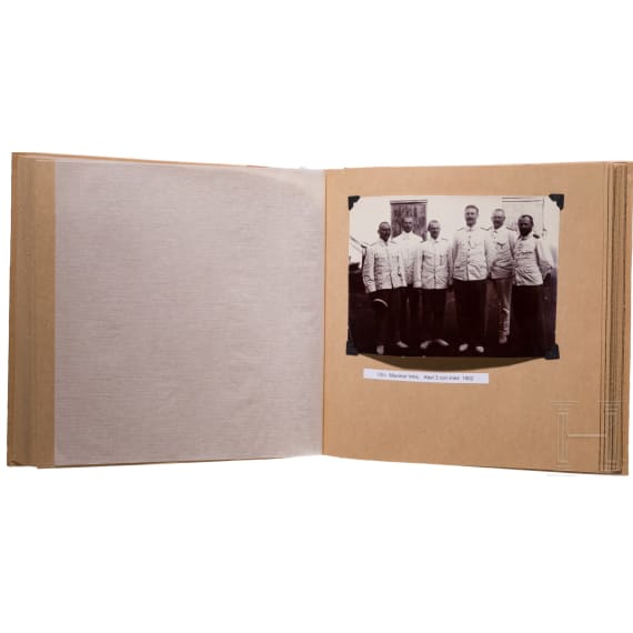 Oberleutnant Johannes Abel - seltenes Fotoalbum Deutsch-Ostafrika, datiert 1902