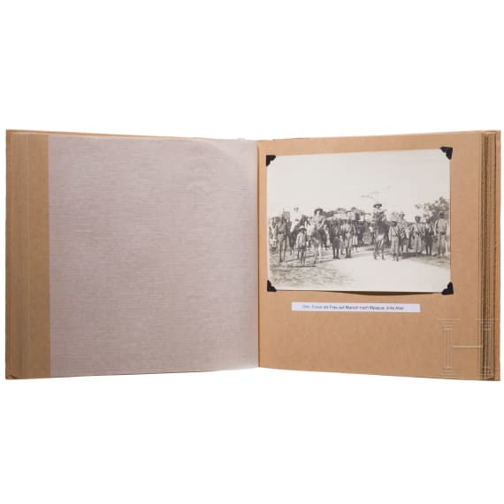 Oberleutnant Johannes Abel - seltenes Fotoalbum Deutsch-Ostafrika, datiert 1902