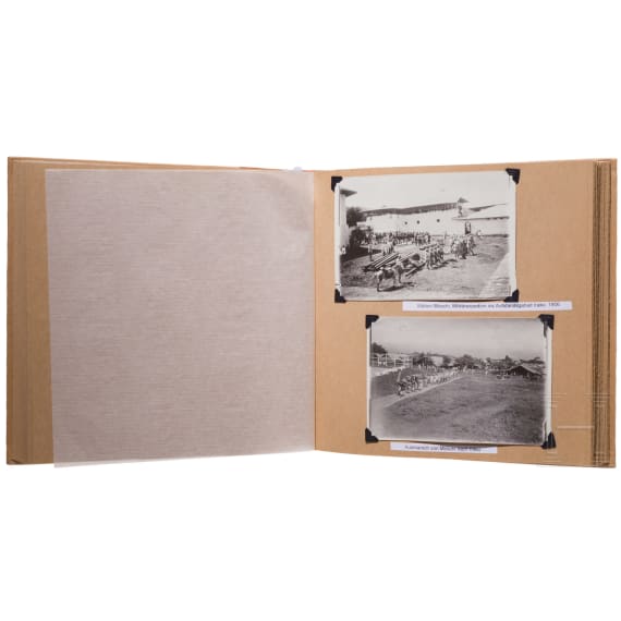 Oberleutnant Johannes Abel - seltenes Fotoalbum Deutsch-Ostafrika, datiert 1902
