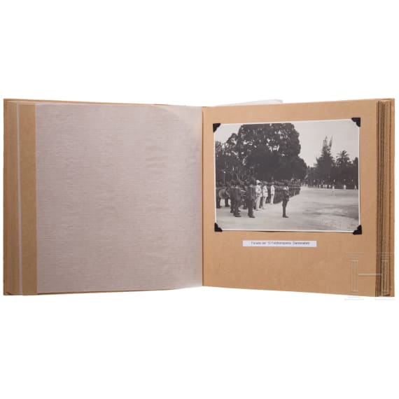 Oberleutnant Johannes Abel - seltenes Fotoalbum Deutsch-Ostafrika, datiert 1902