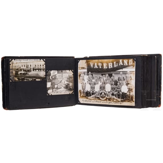Fotoalbum von Hermann Steinberg, Musiker im III. Seebataillon, Internierung in den USA, 1915 - 1920