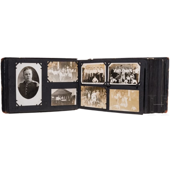 Fotoalbum von Hermann Steinberg, Musiker im III. Seebataillon, Internierung in den USA, 1915 - 1920