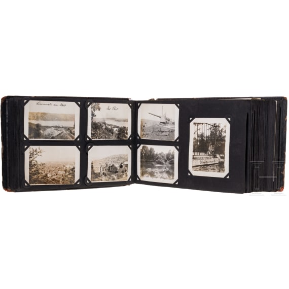 Fotoalbum von Hermann Steinberg, Musiker im III. Seebataillon, Internierung in den USA, 1915 - 1920