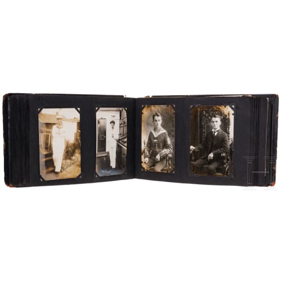 Fotoalbum von Hermann Steinberg, Musiker im III. Seebataillon, Internierung in den USA, 1915 - 1920