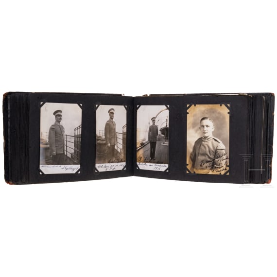 Fotoalbum von Hermann Steinberg, Musiker im III. Seebataillon, Internierung in den USA, 1915 - 1920