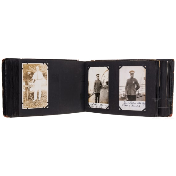 Fotoalbum von Hermann Steinberg, Musiker im III. Seebataillon, Internierung in den USA, 1915 - 1920