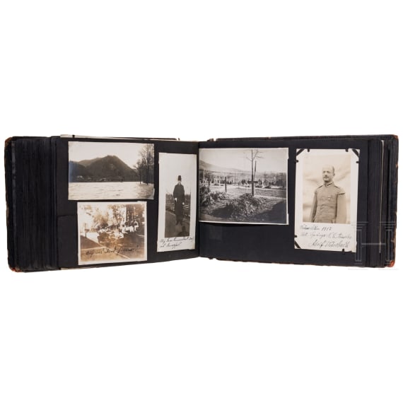 Fotoalbum von Hermann Steinberg, Musiker im III. Seebataillon, Internierung in den USA, 1915 - 1920