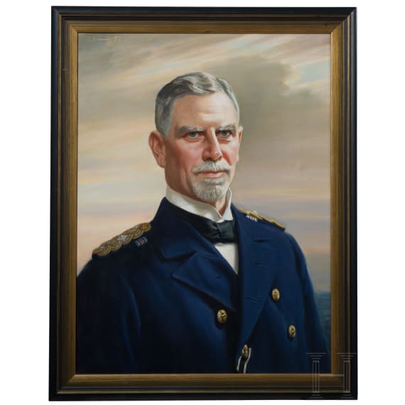 A portrait painting of vice admiral Maximilian von Spee