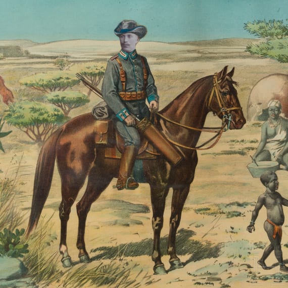 A reservist portrait of a member of the colonial force in German South West Africa