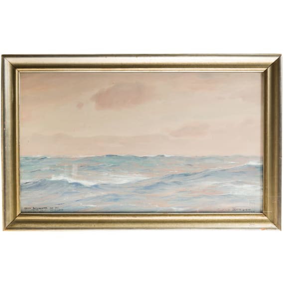 Claus Bergen (1885 - 1964) - Gouache mit einem Seest&uuml;ck 1930