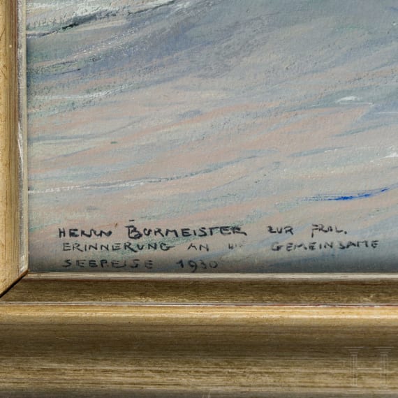 Claus Bergen (1885 - 1964) - Gouache mit einem Seest&uuml;ck 1930