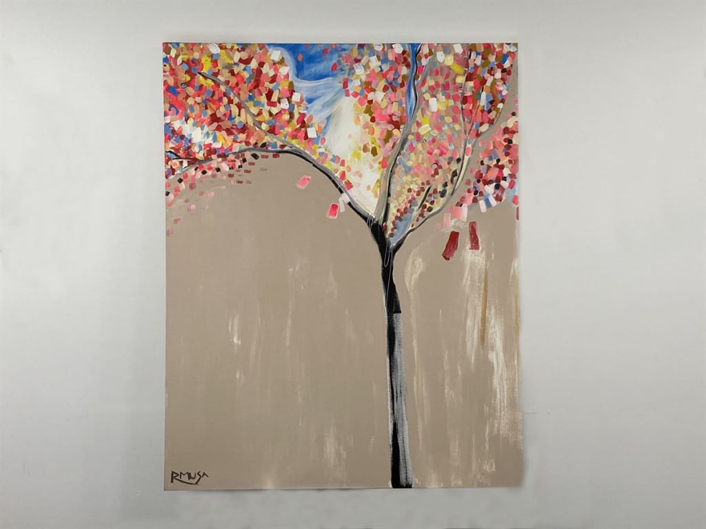 Due to Liquidation, High End Canvas Paintings by Rmazi Musa, D Ridley, Diana Baur and Gua Mengyao
