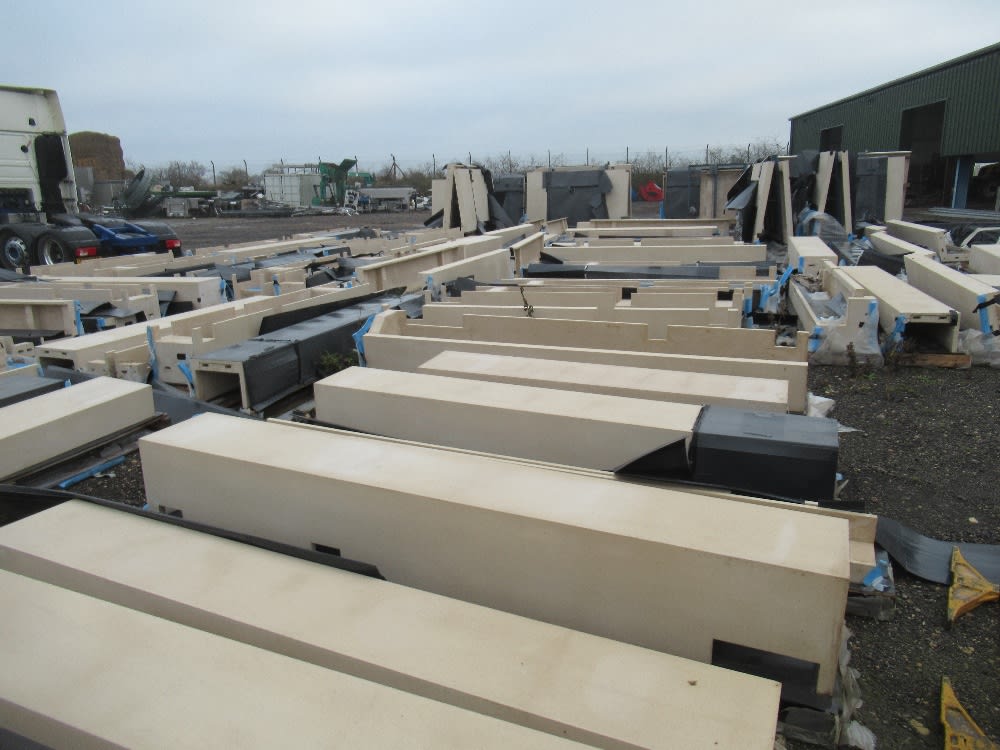 Approx. 228 Pieces of Glass Reinforced Concrete Panels produced for City Centre Developments. Cost Price c&pound;135,000+
