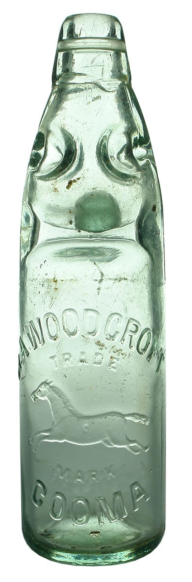 Codd.  A. A. Woodcroft, Cooma.  Dobson style patent. 10 oz.