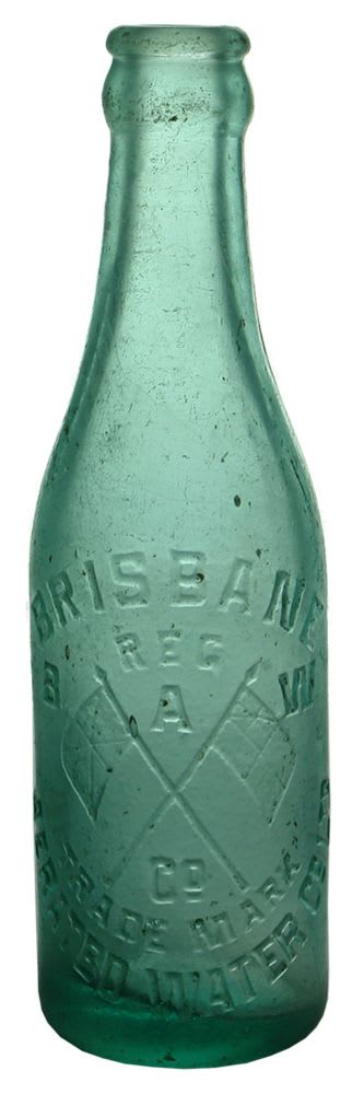 Crown Seal. Brisbane Aerated Water Co. Aqua. 6 oz.
