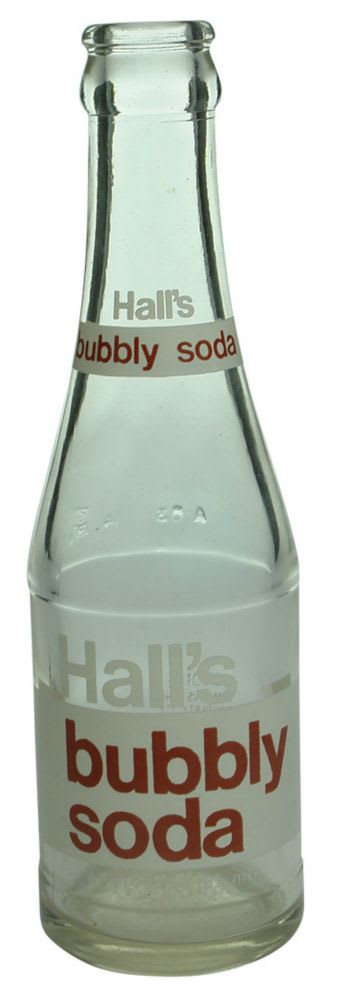 Crown Seal. Ceramic Label. 07 oz. Hall's Bubbly Soda.