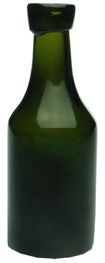 Black Glass Polish Bottle