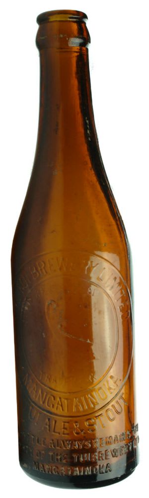 Beer. Crown Seal. Tui Brewery Limited. Mangatainoka. Amber. 13 oz.