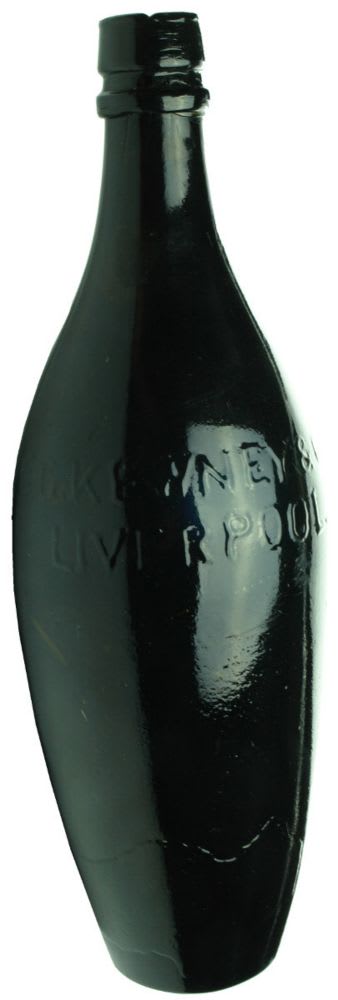 Black Glass Skittle. Kewney Liverpool. 26 oz.