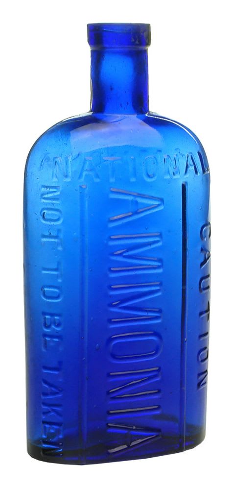 Poison. National Ammonia. Cobalt Blue. 8 oz.