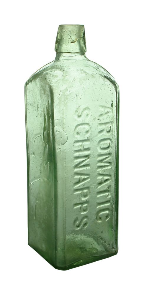 Schnapps. Aromatic. No brand. Light Lime Green. 26 oz.