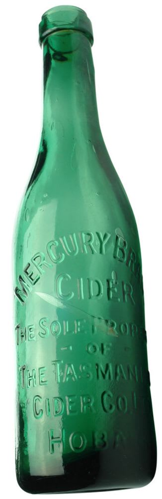 Cider. Mercury Brand Cider. Hobart. Green. 13 oz.