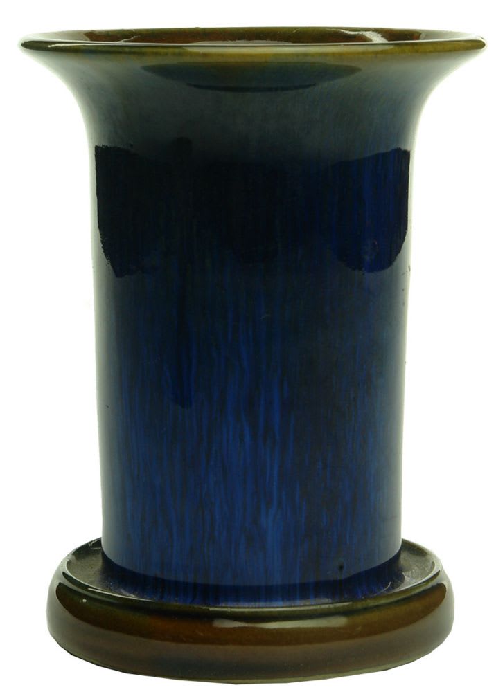 Vase. Denby Ware. Blue & Brown.