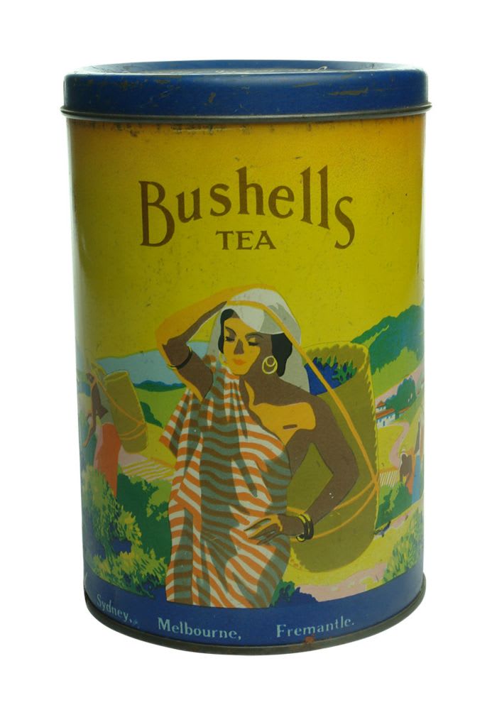 Advertising String Dispenser. Bushell's Blue Label Tea.