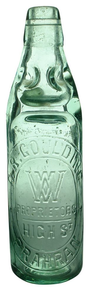 Codd. C. R. Goulding, Prahran. MW trade mark. Dobson. 10 oz.