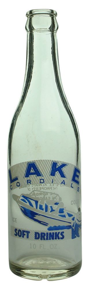 Crown Seal. Ceramic Label. 10 oz. Lake Cordials.