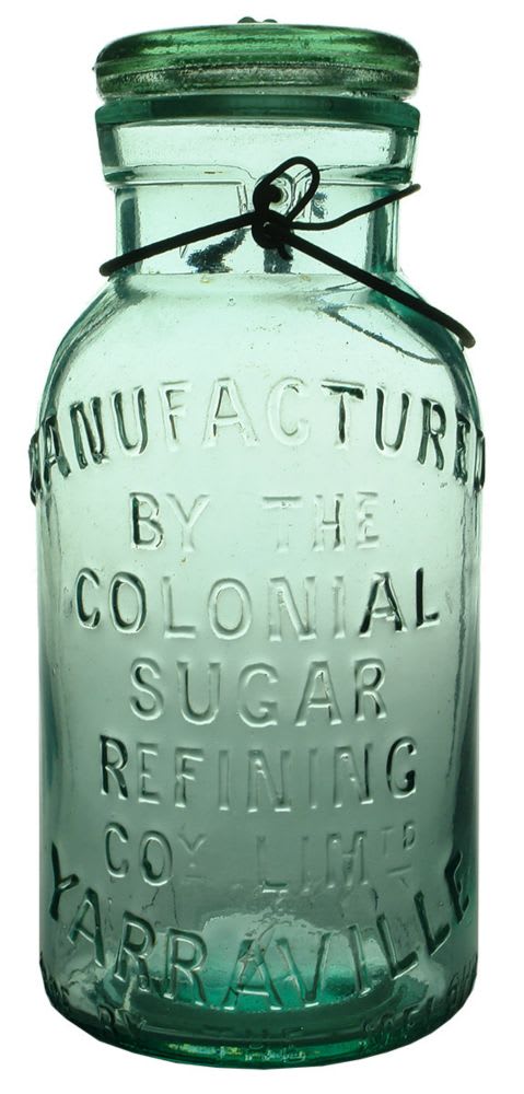 Household. Jar. Fruit. 1 Quart. Colonial Sugar Refining Co., Yarraville.