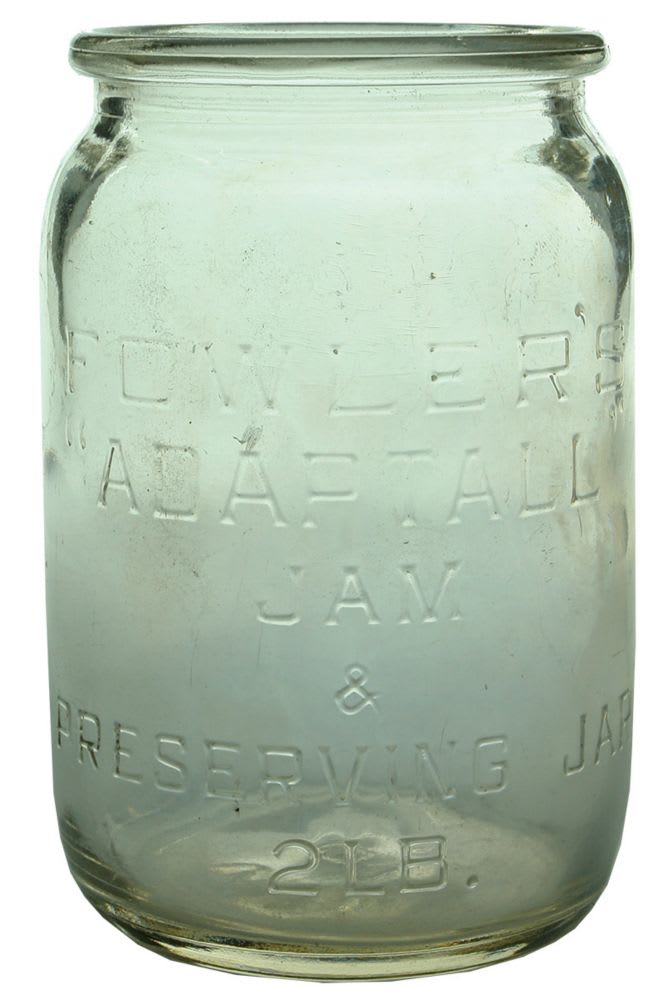 Fruit Jar. Fowler's Adaptall 2 pound.