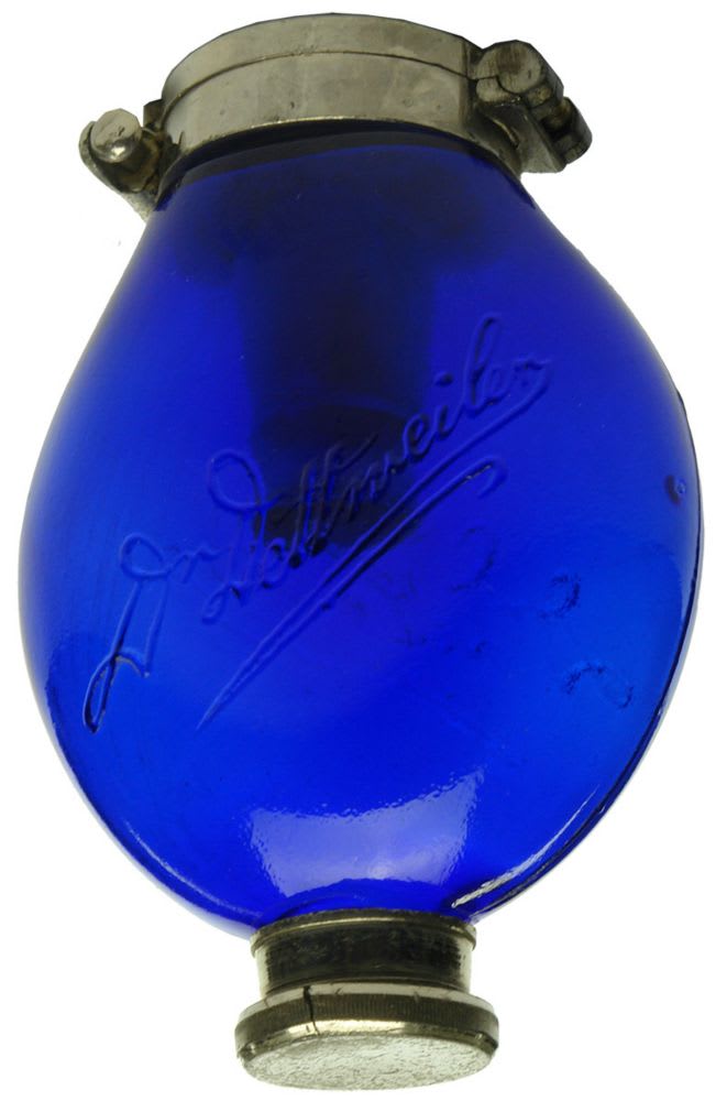 Dr Dettweiler pocket spittoon, cobalt.