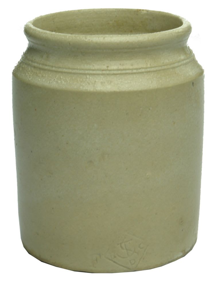 Bendigo Pottery Anchor stamp jam jar.