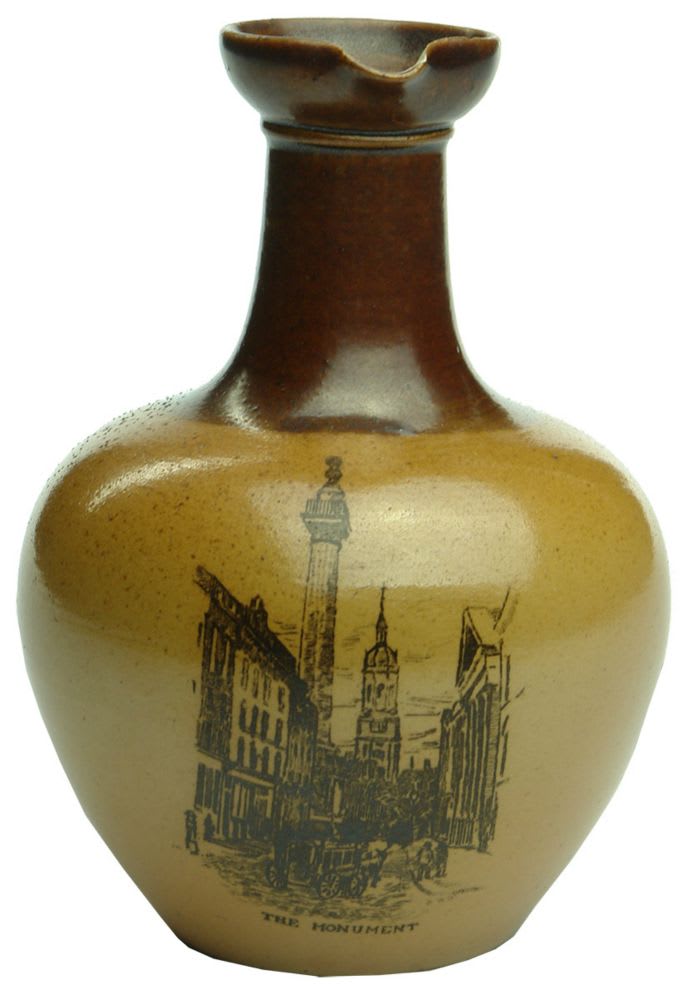 Sample Whisky Jug. The Monument. Doulton Lambeth.