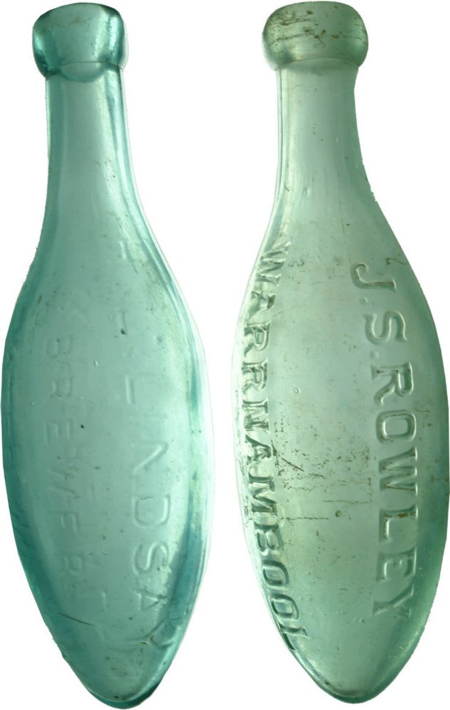 Pair of Torpedo Bottles: Lindsay, Hay & Rowley, Warrnambool.