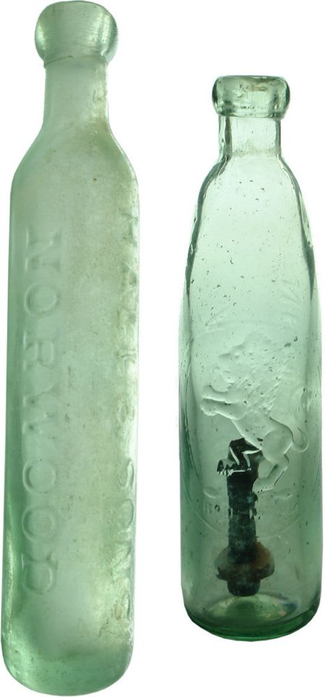 Pair of Aerated Waters. Maugham & Stick Bottle.