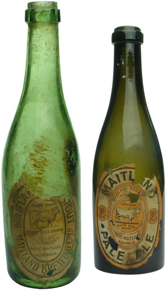 Pair of early labelled beers both from Maitland Brewing Co. Ltd.