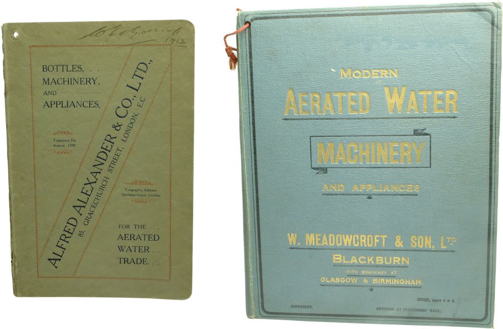 Pair of old Aerated Water Catalogues