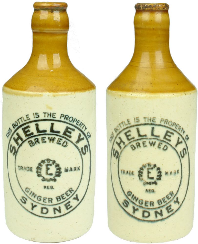 Pair of Shelleys Sydney Ginger Beers.