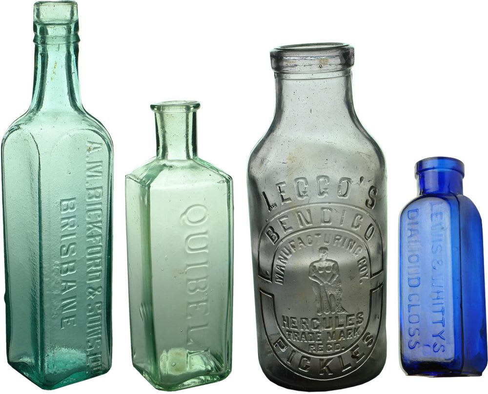 Four Household type bottles.