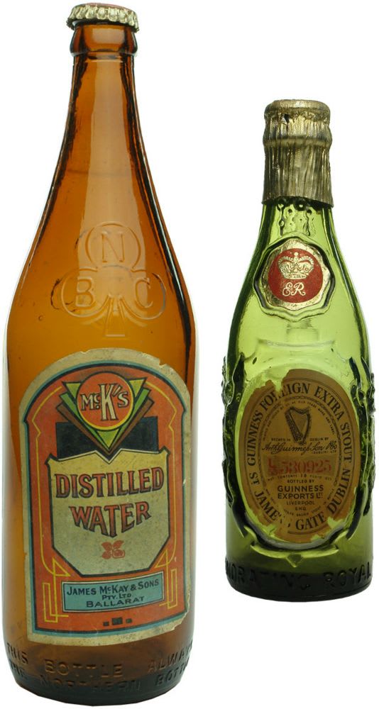 Pair of Labelled Bottles.