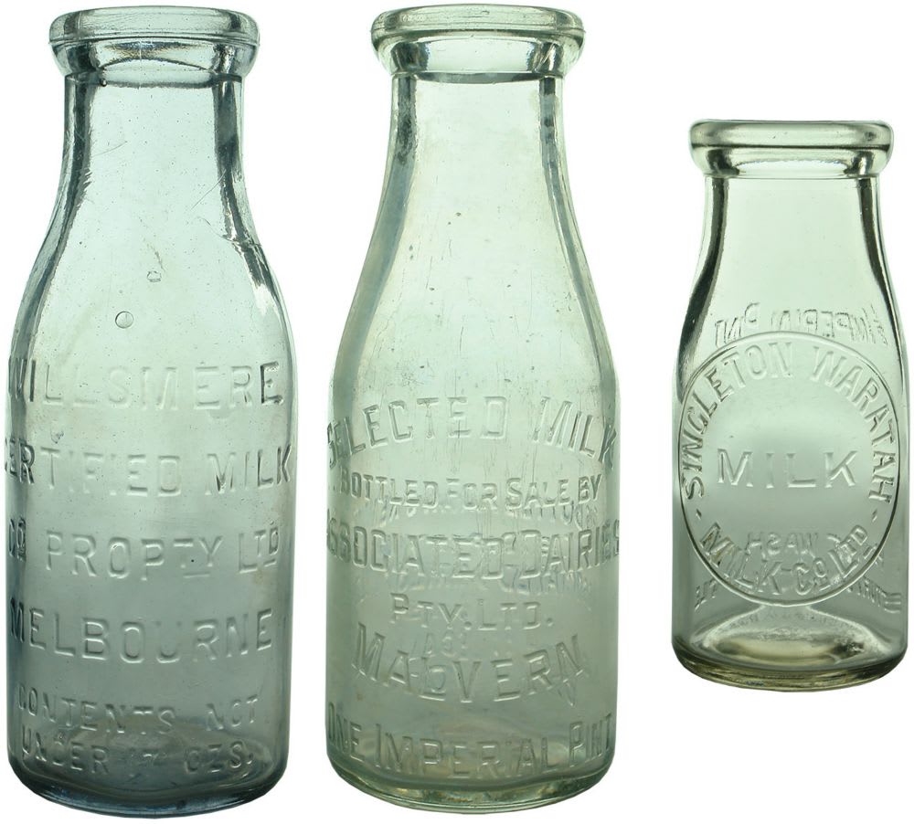 Three Milk Bottles.