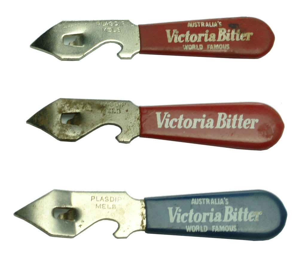 Three Victoria Bitter Advertising Bottle Openers