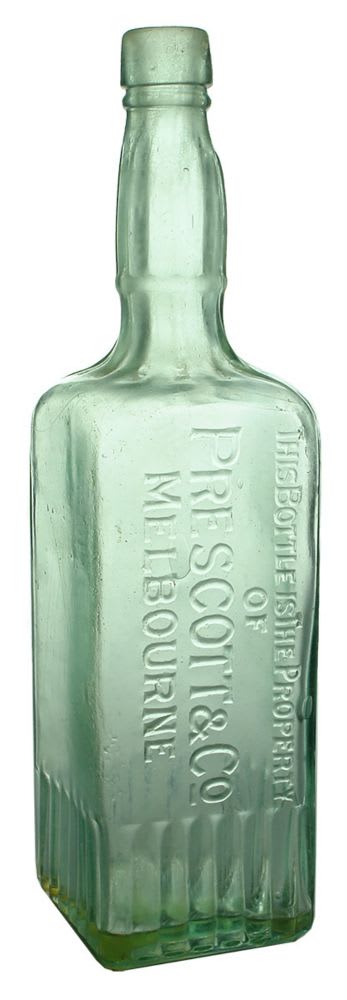 Household. Cordial. Aqua. 26 oz. Prescott, Melbourne.