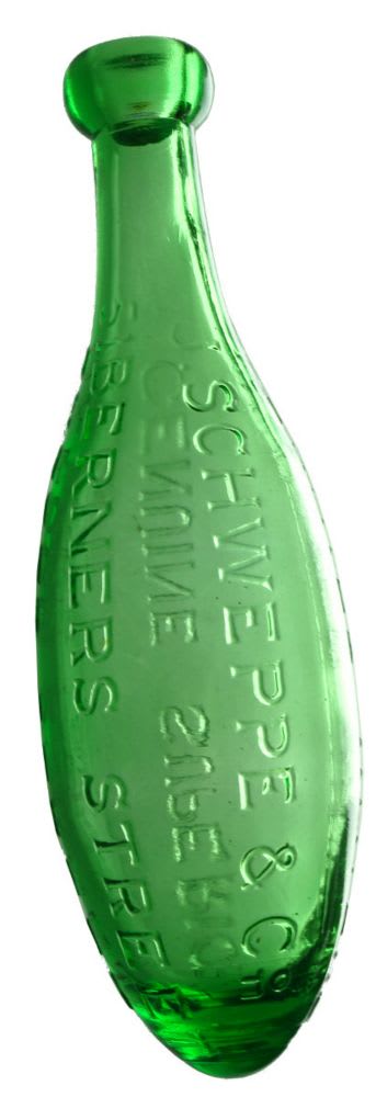 J. Schweppe & Co. Modern Commemorative Torpedo Bottle.