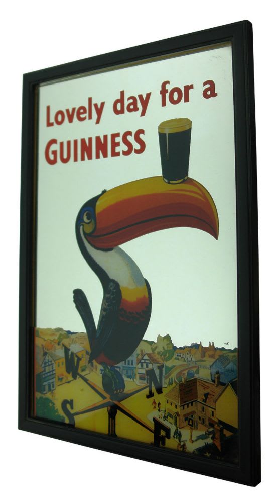 Beer Advertising Mirror. Guinness